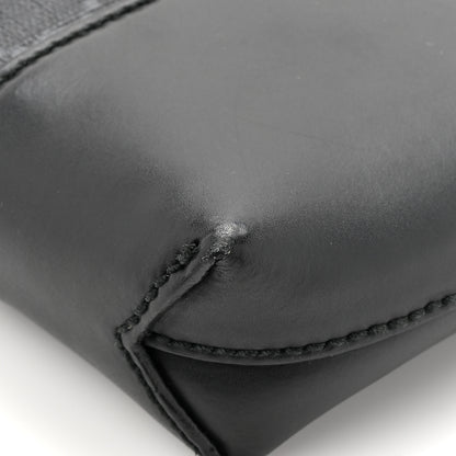 Gucci Soft GG Supreme Monogram Appia Calfskin Web East West Messenger Bag Black Grey 16 of 18