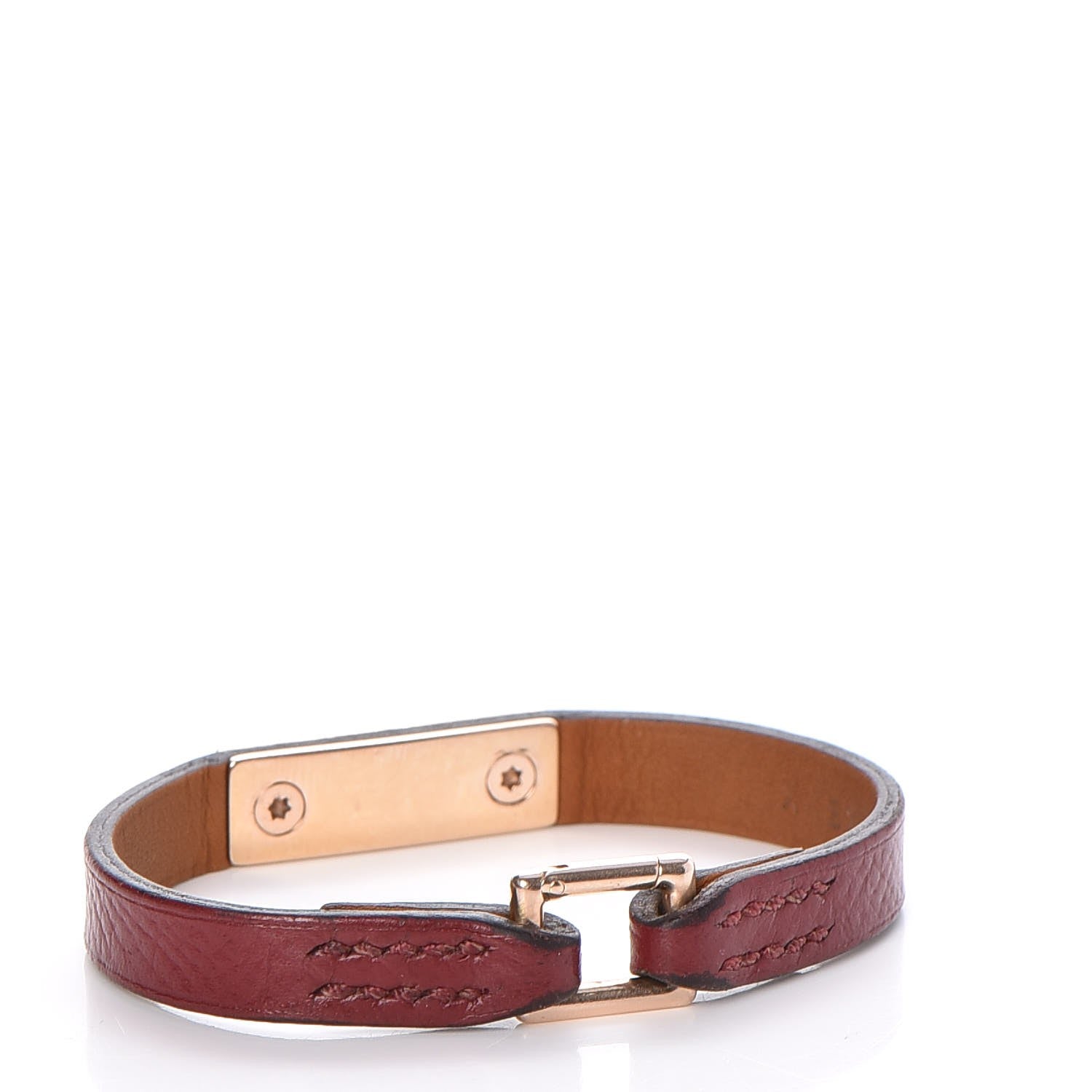 Hermes Epsom Micro Rivale Bracelet XS Rouge Grenat 3 of 7