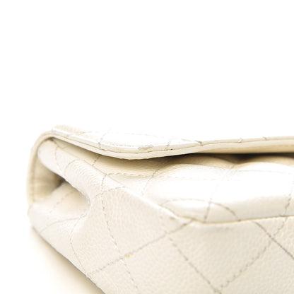 Chanel Caviar Quilted East West Flap White 9 of 16