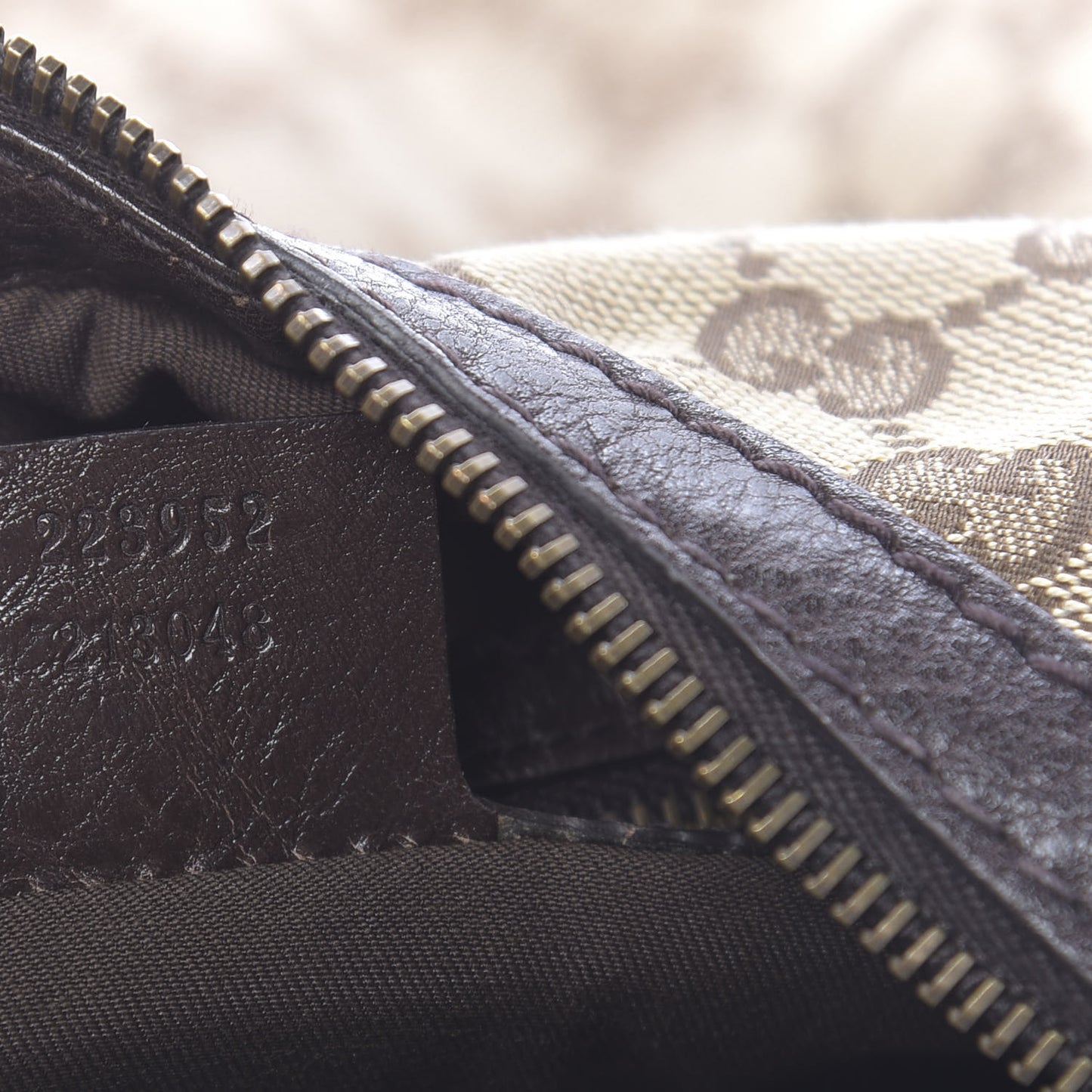 Monogram Medium Interlocking Hobo Dark Brown