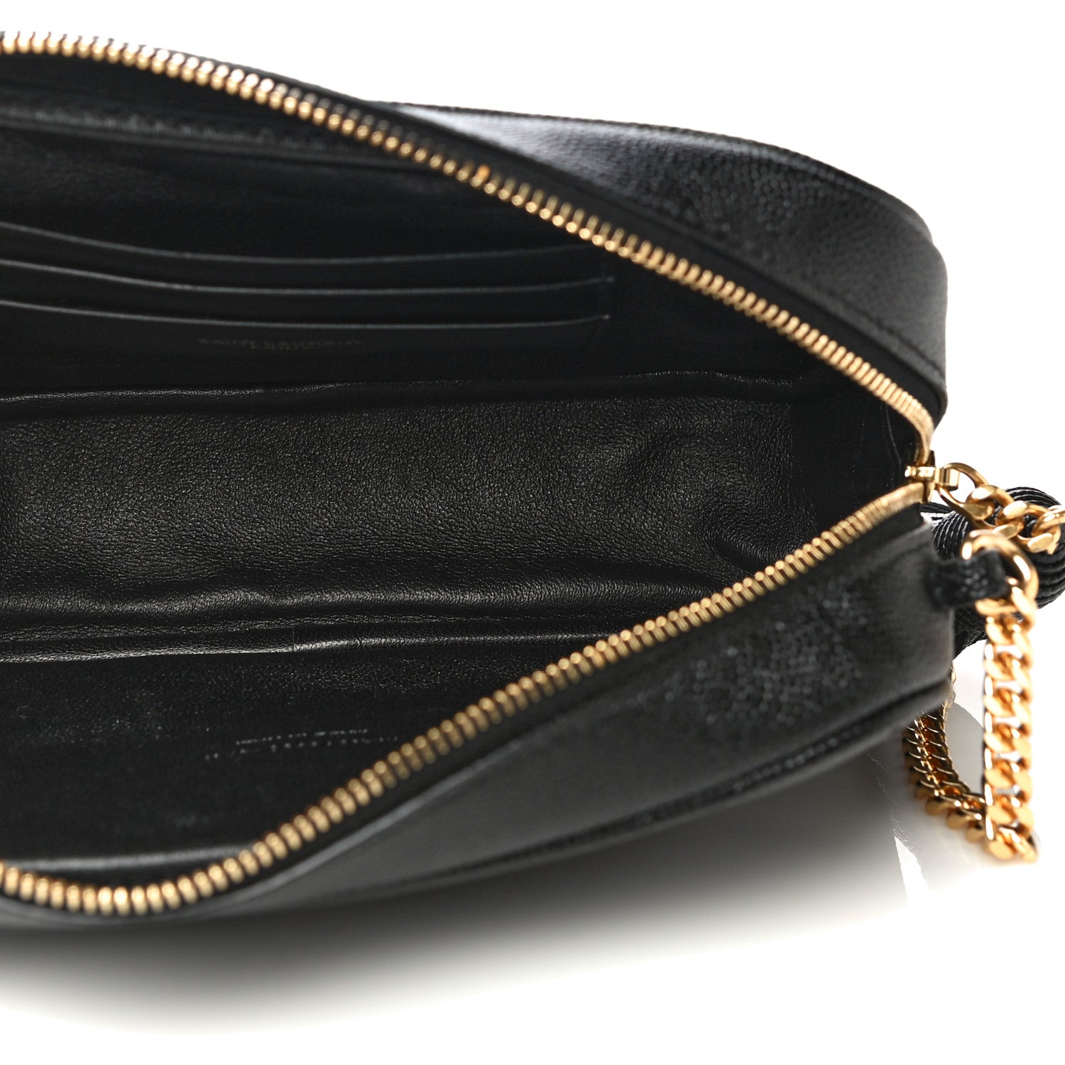 Saint Laurent Grain De Poudre Matelasse Monogram Mini Lou Camera Bag Black 5 of 10