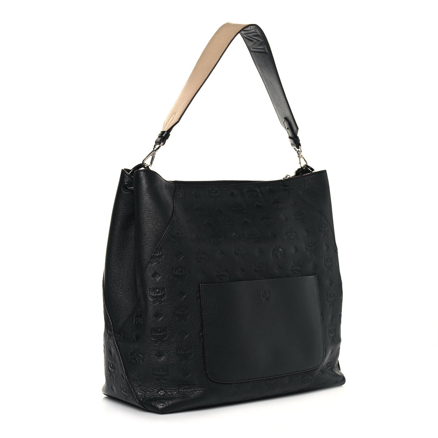 Calfskin Ottomar Monogram Large Klara Hobo Black