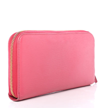 Prada Vitello Move Zip Around Wallet Ibisco 2 of 4