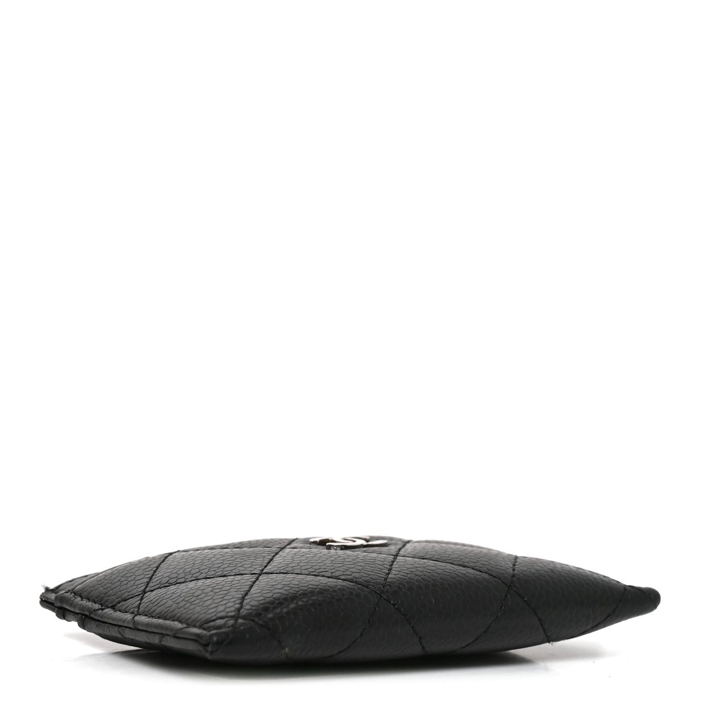 Caviar Quilted Card Holder Black