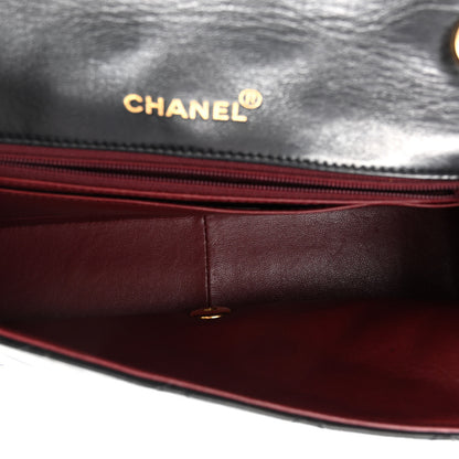 Chanel Lambskin Quilted Medium Single Flap Black 5 of 10