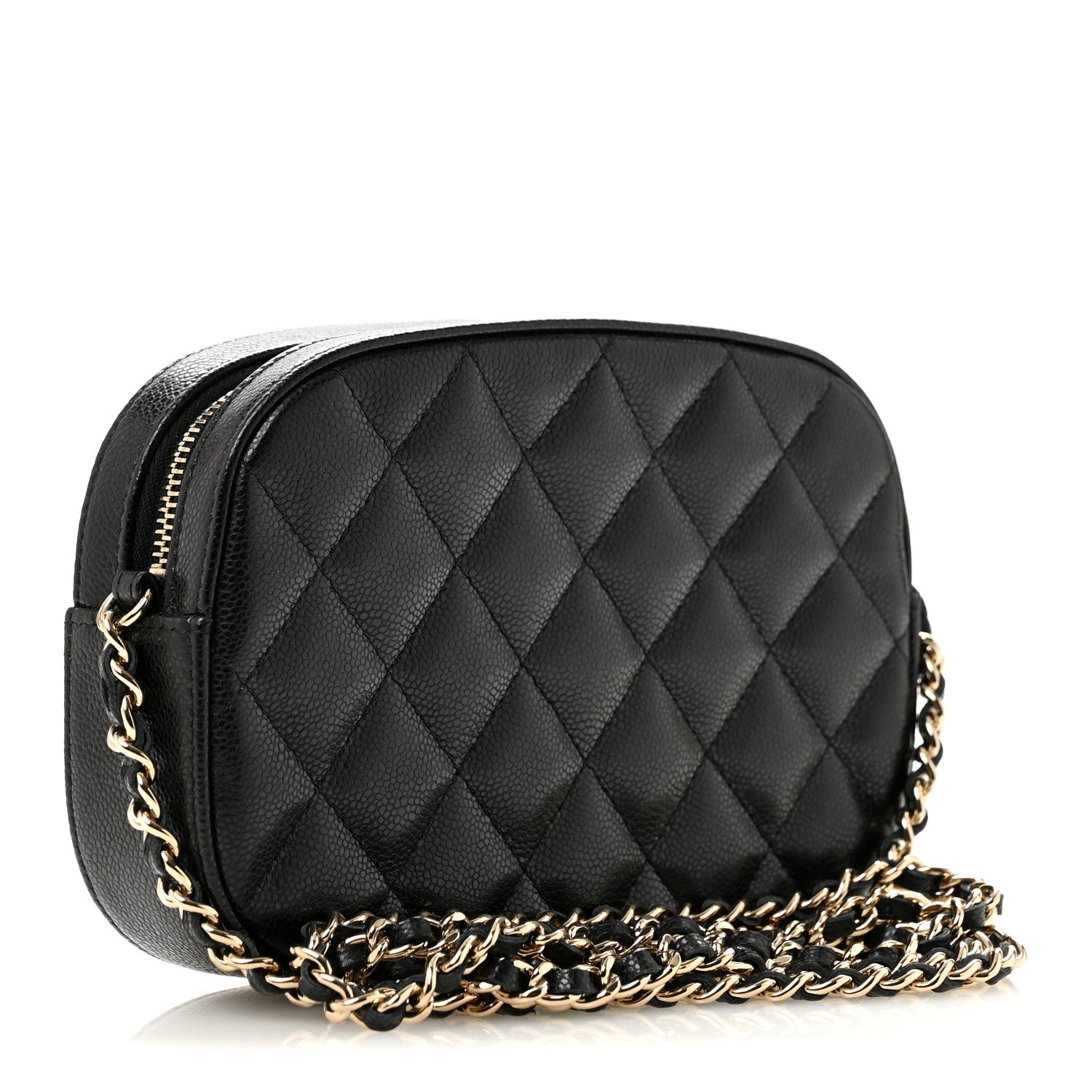 Chanel Caviar Quilted Chain Camera Bag Black 3 of 11