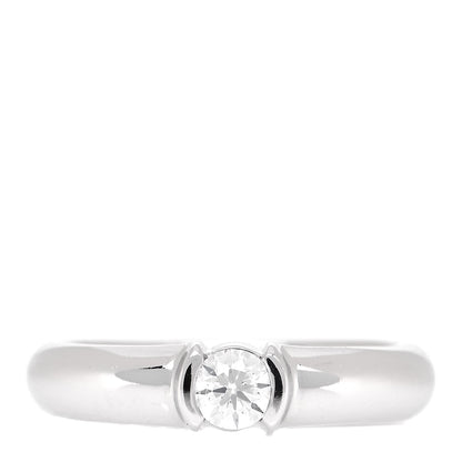 Tiffany Platinum Diamond .21ct Etoile Solitaire Engagement Ring 50 5.25 2 of 10