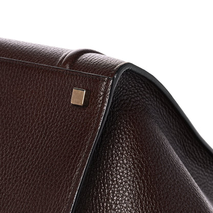 Celine Drummed Calfskin Medium Phantom Luggage Brown 9 of 12