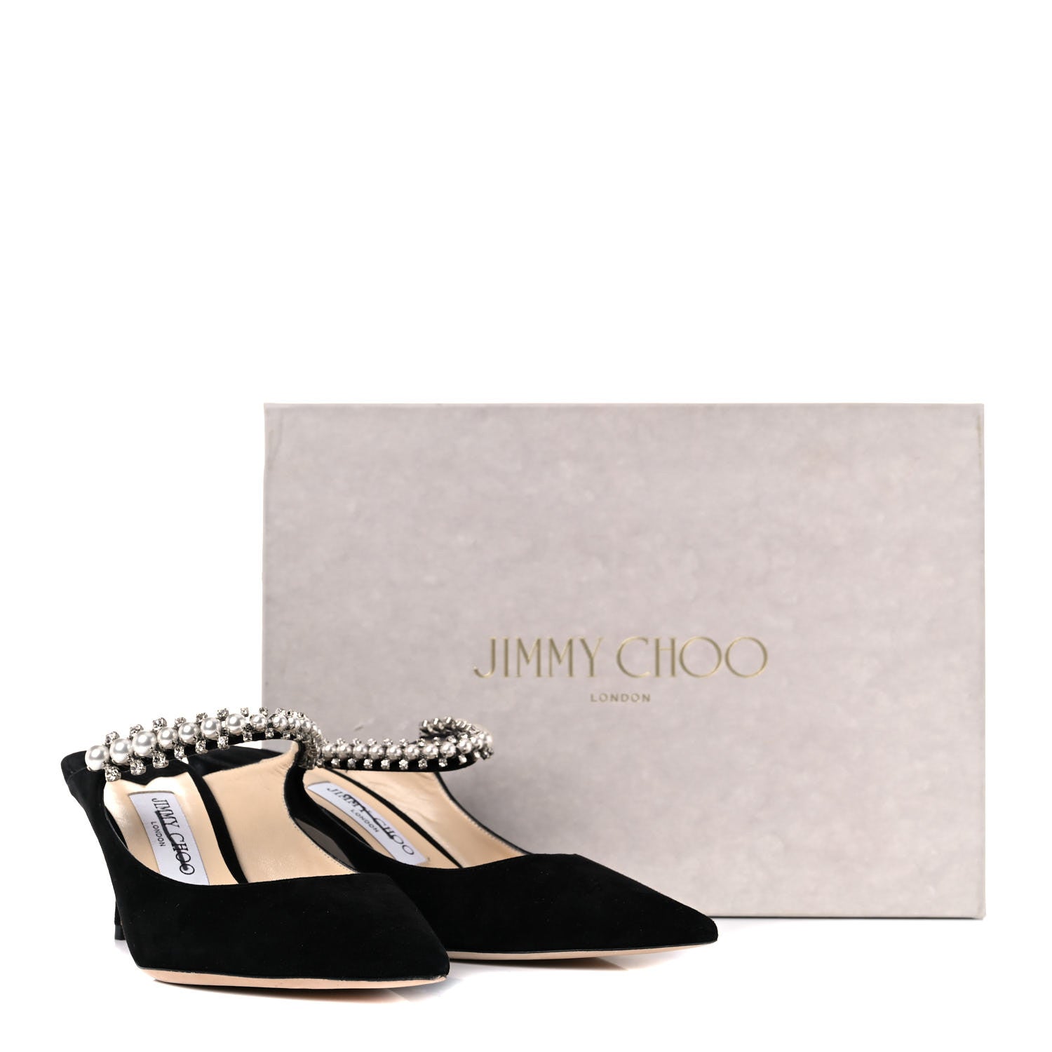 Jimmy Choo Suede Bing 65 Pumps 38 Black 13 of 13