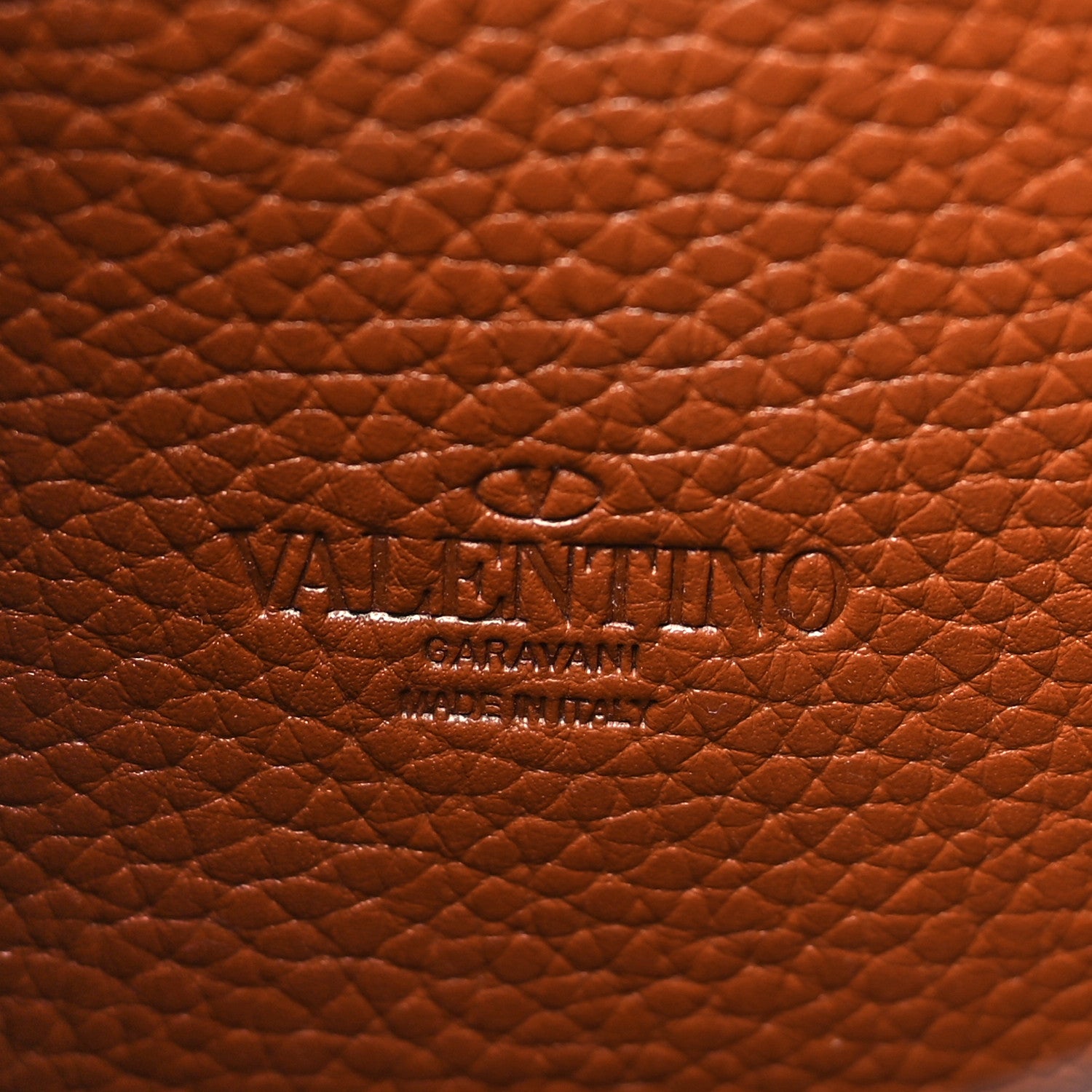 Valentino Garavani Pebbled Calfskin Medium Rockstud Flip Lock Crossbody Bag Saddle Brown 6 of 9