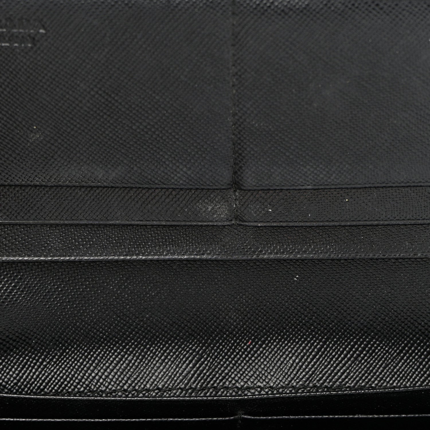 Prada Saffiano Bow Continental Wallet Black 11 of 17