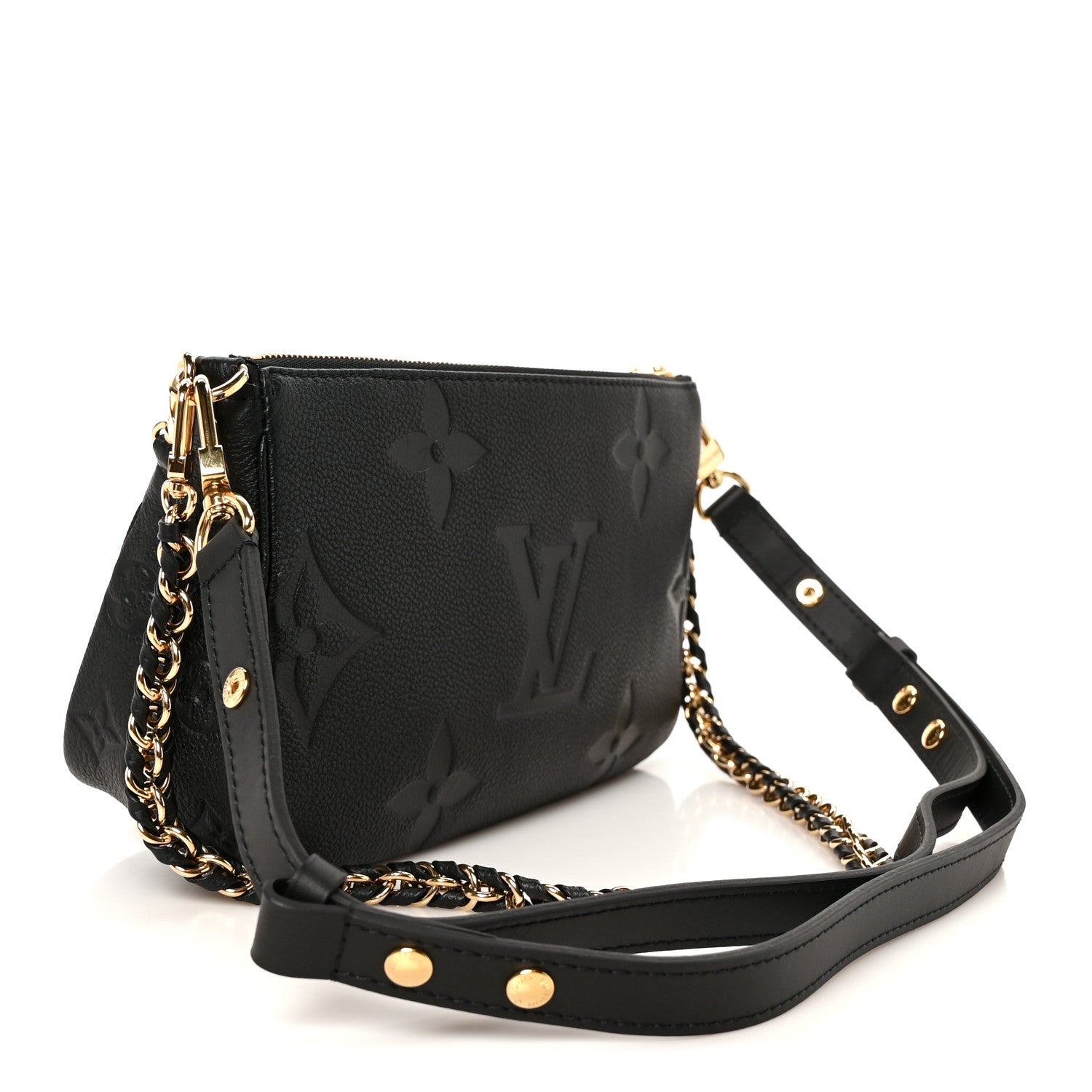 Louis Vuitton Empreinte Monogram Giant Multi Pochette Accessories Black 3 of 12