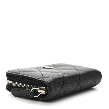Chanel Caviar Quilted Zip Coin Purse Black 4 of 7