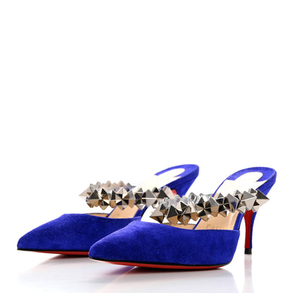 Christian Louboutin Veau Velours Specchio Planet Choc 80 Mule Elixir 36 3 of 7