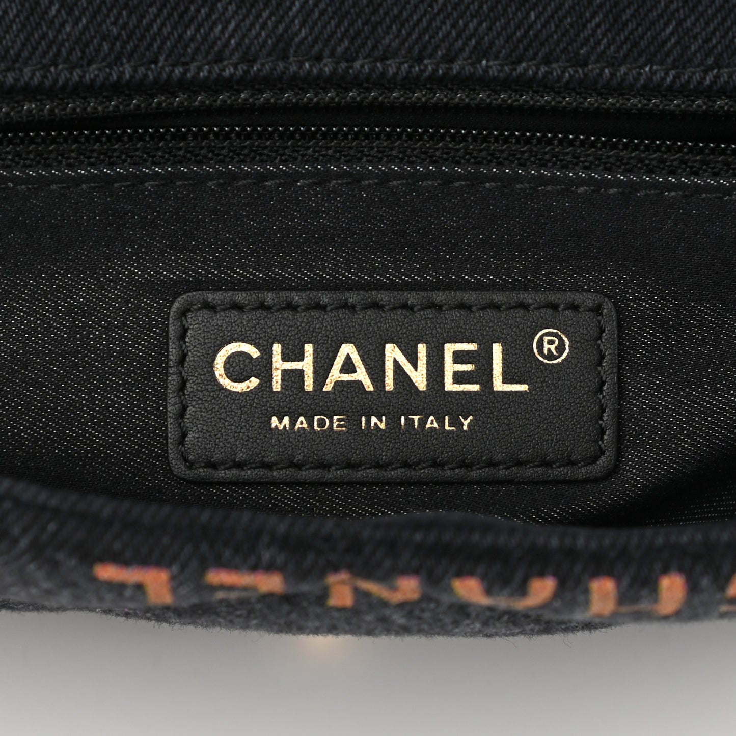 Denim Quilted Denim Mood Large Flap Black Multicolor