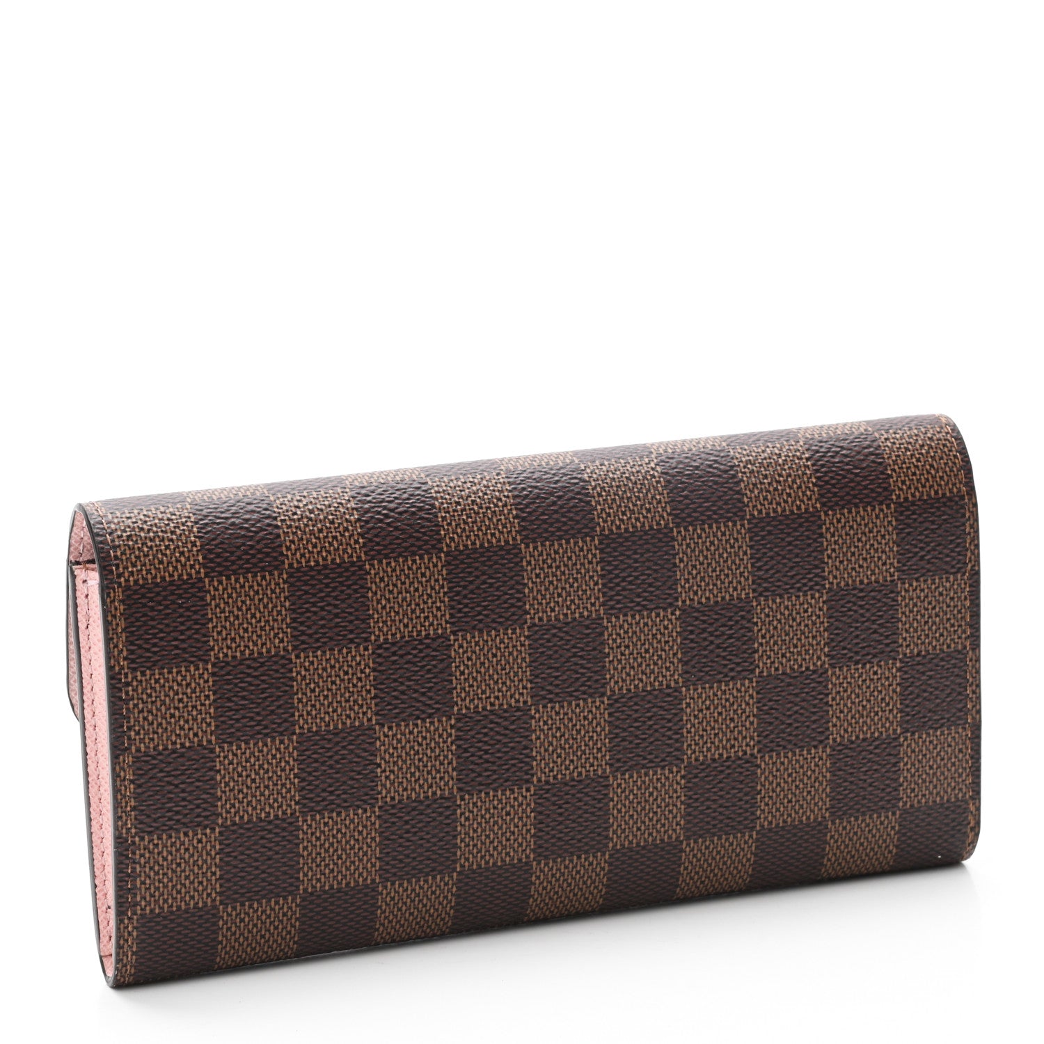 Louis Vuitton Damier Ebene Emilie Wallet Rose Ballerine 3 of 7