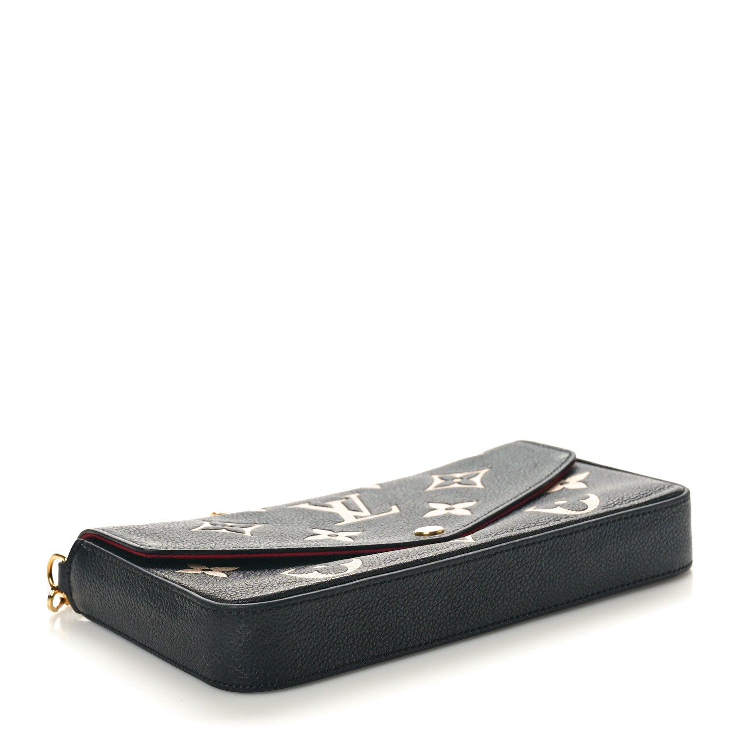 Louis Vuitton Empreinte Monogram Giant Felicie Pochette Black Beige 4 of 9