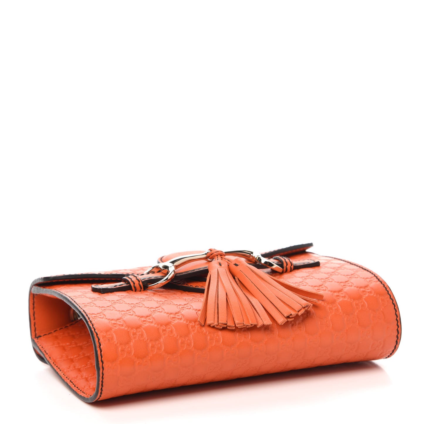 Soft Microguccissima Mini Emily Chain Shoulder Bag Sun Orange