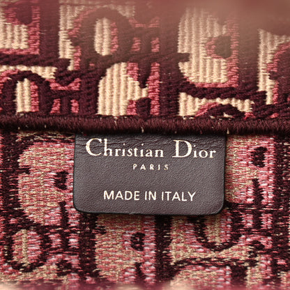 Christian Dior Oblique Large Book Tote Burgundy Multicolor 6 of 9