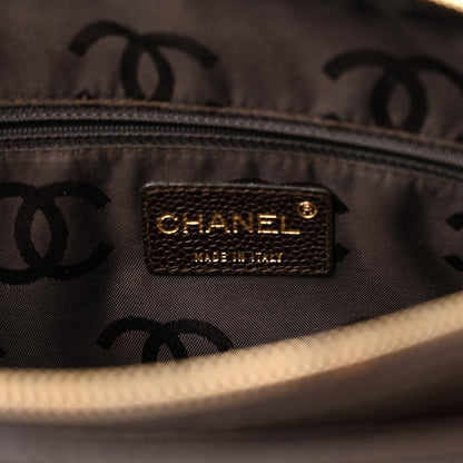 Chanel Caviar Chocolate Bar Quilted Shoulder Bag Dark Brown 5 of 10