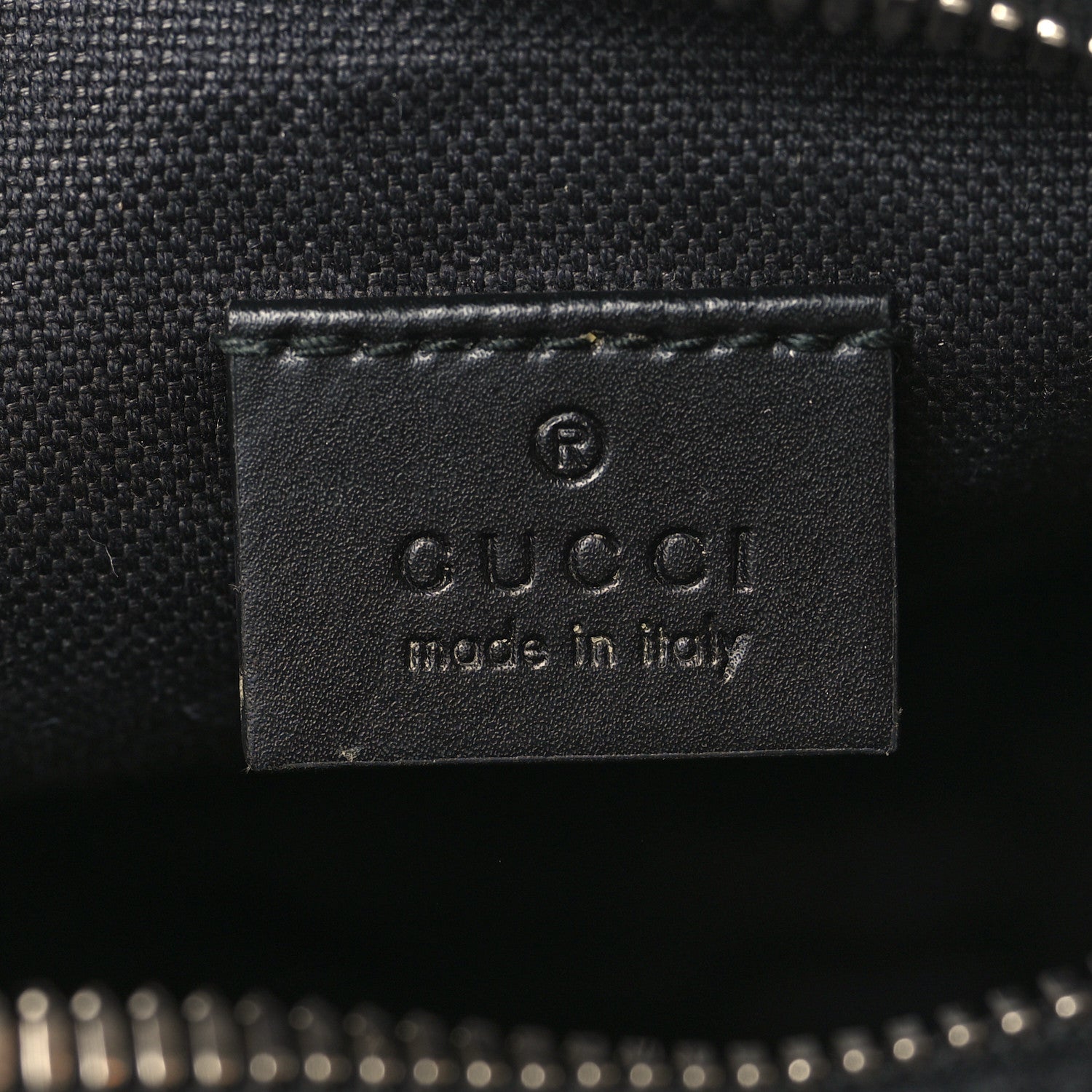 Gucci GG Supreme Monogram Appia Calfskin Web Small Camera Messenger Bag Black Grey 6 of 10