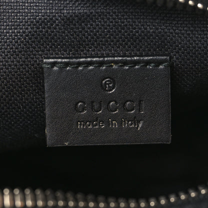 Gucci GG Supreme Monogram Appia Calfskin Web Small Camera Messenger Bag Black Grey 6 of 10