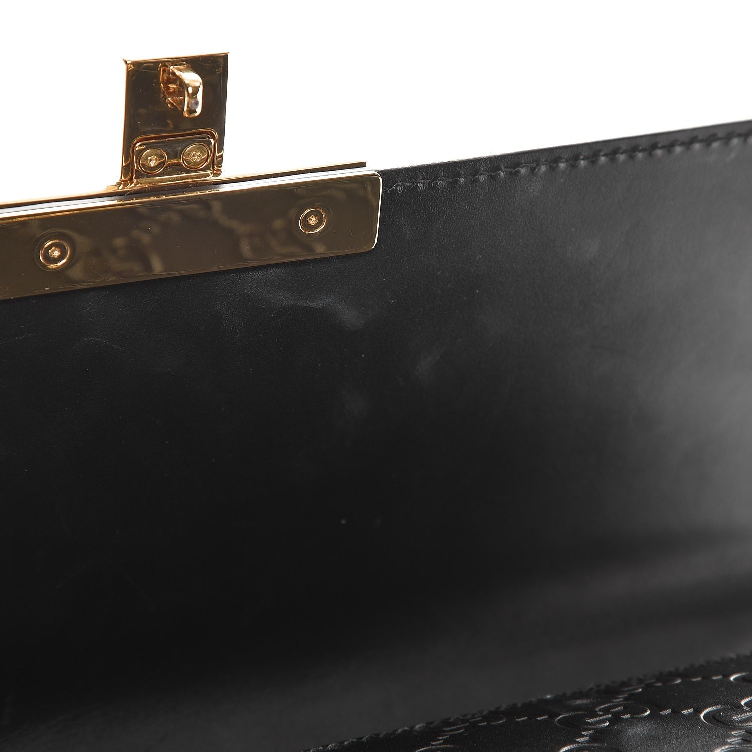 Gucci Guccissima Medium Padlock Shoulder Bag Black 8 of 16