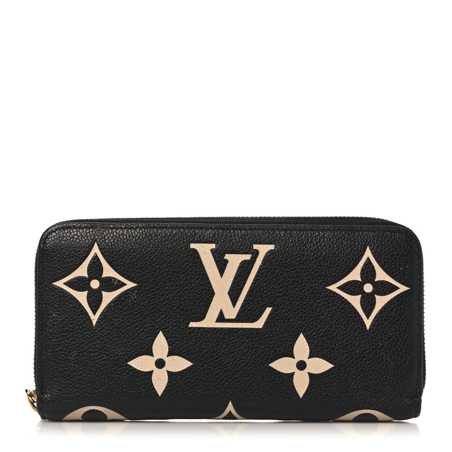 Louis Vuitton Empreinte Monogram Giant Zippy Wallet Black Beige 1 of 9