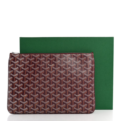 Goyard Goyardine Senat Pochette Burgundy 9 of 9