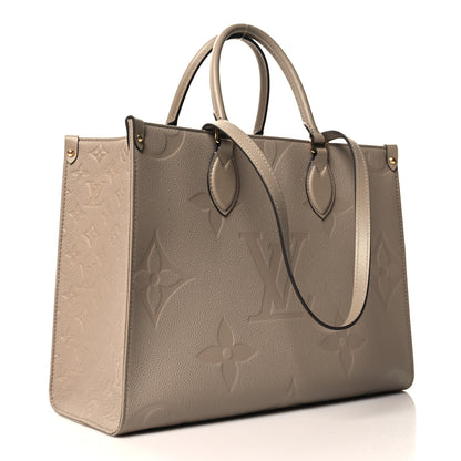 Louis Vuitton Empreinte Monogram Giant Onthego MM Tourterelle 3 of 10