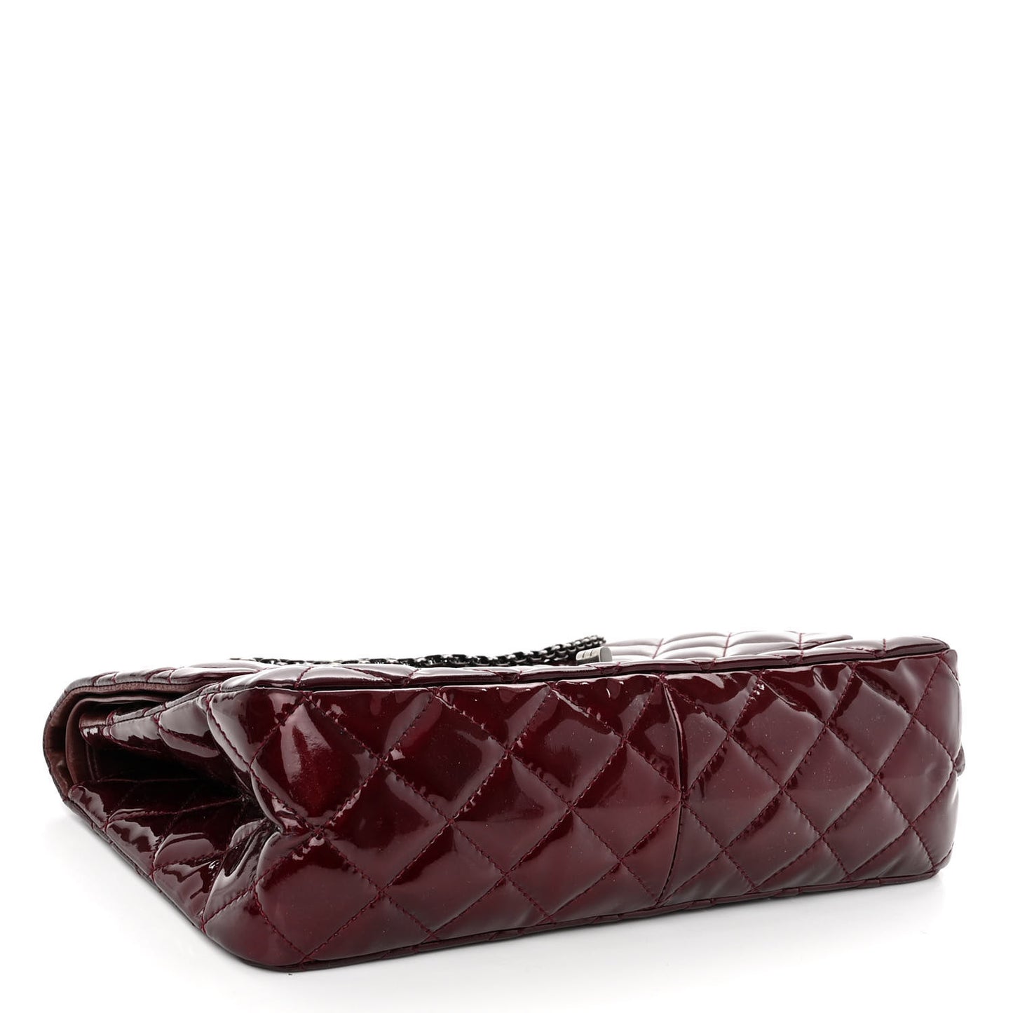 Patent Quilted 2.55 Reissue 227 Flap Light Burgundy
