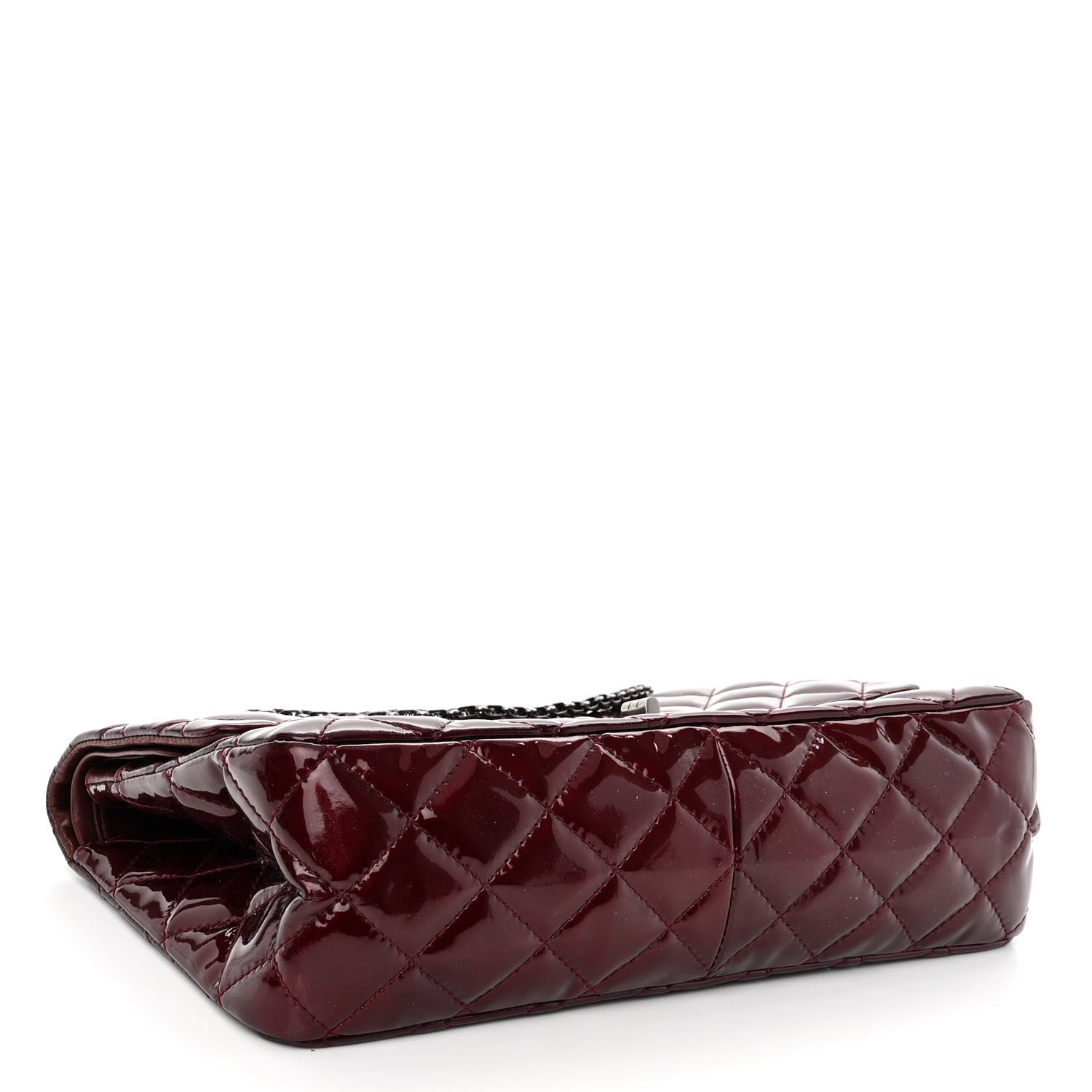 Chanel Patent Quilted 2.55 Reissue 227 Flap Light Burgundy 4 of 12