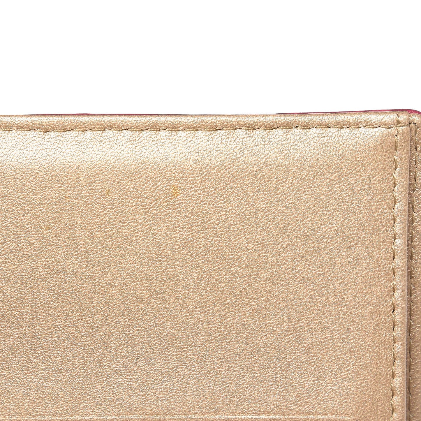 Lambskin Embossed Camellia French Wallet Fuchsia