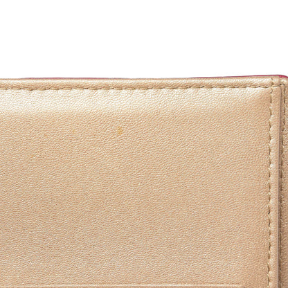 Chanel Lambskin Embossed Camellia French Wallet Fuchsia 9 of 12