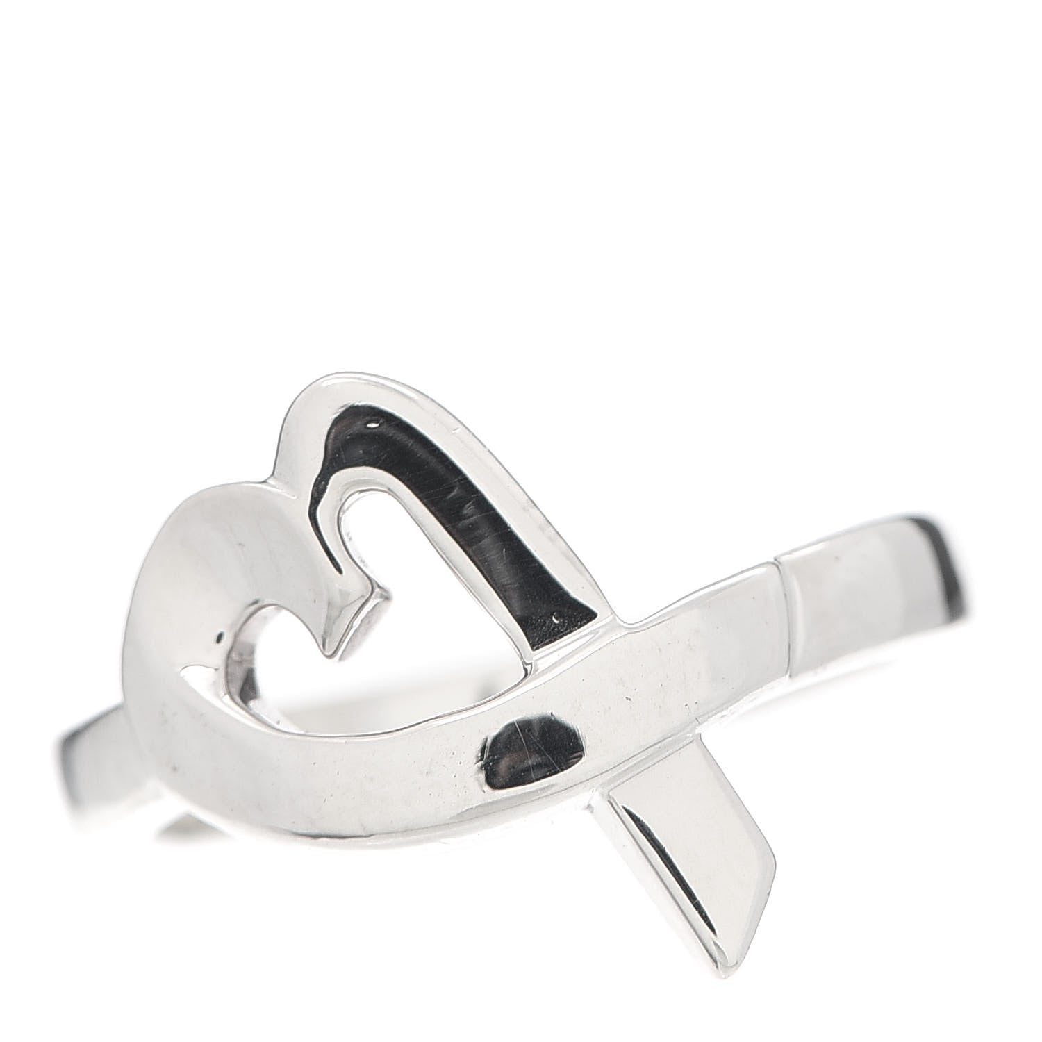 Tiffany Sterling Silver Paloma Picasso Loving Heart Ring 50 5.5 1 of 5