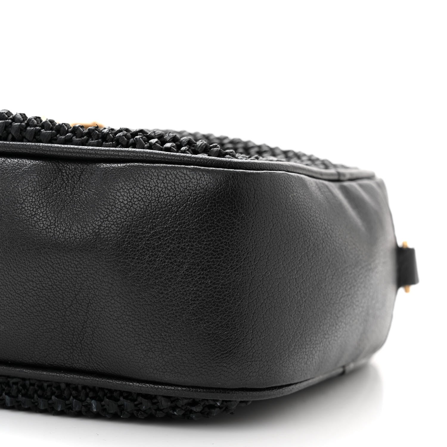 Saint Laurent Raffia Canvas Monogram Lou Camera Bag Black 10 of 11