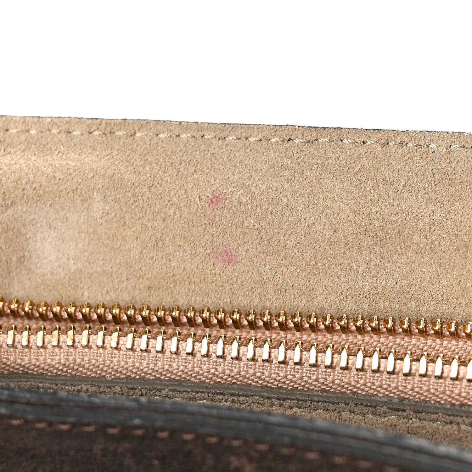 Chloe Snakeskin Suede Medium Faye Shoulder Bag Moka 9 of 10