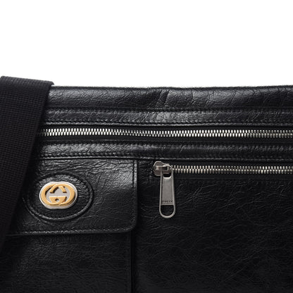 Gucci Fluffy Calfskin Morpheus Messenger Bag Black 12 of 12