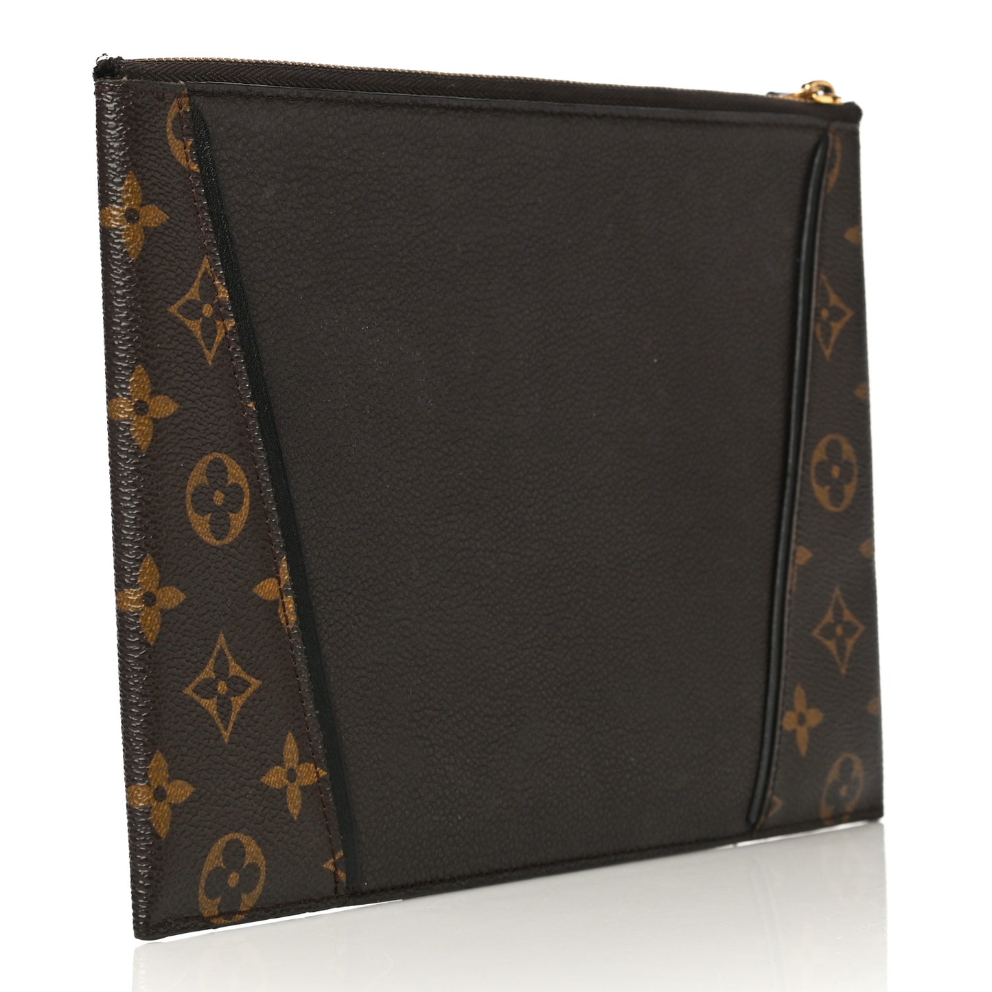 Monogram Veau Cachemire W Pochette Chocolate