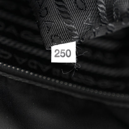 Prada Tessuto Nylon Saffiano Large Double Snap Buckle Messenger Bag Black 8 of 11