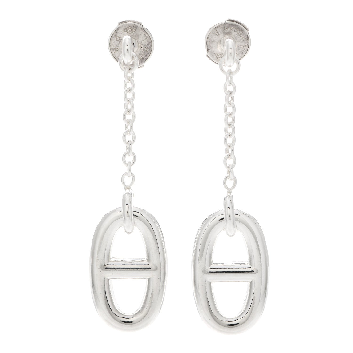 Hermes Sterling Silver Farandole Drop Earrings 1 of 5