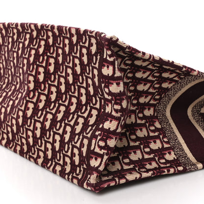 Christian Dior Oblique Large Book Tote Burgundy Multicolor 10 of 10