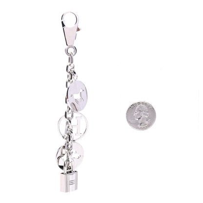 Hermes Palladium Breloque Bag Charm Silver 2 of 3