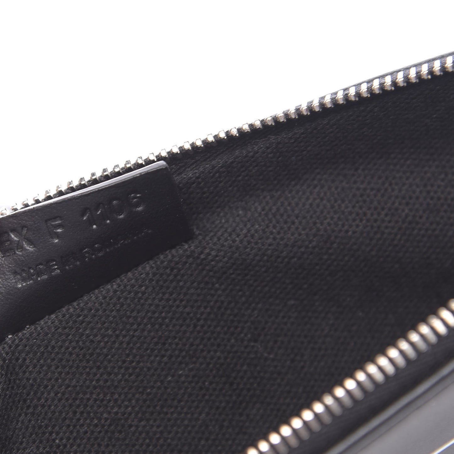 Calfskin Bambi Print Medium Cosmetic Pouch Black