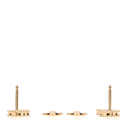 Van Cleef & Arpels 18K Yellow Gold Mother of Pearl Sweet Alhambra Butterfly Earrings 3 of 5