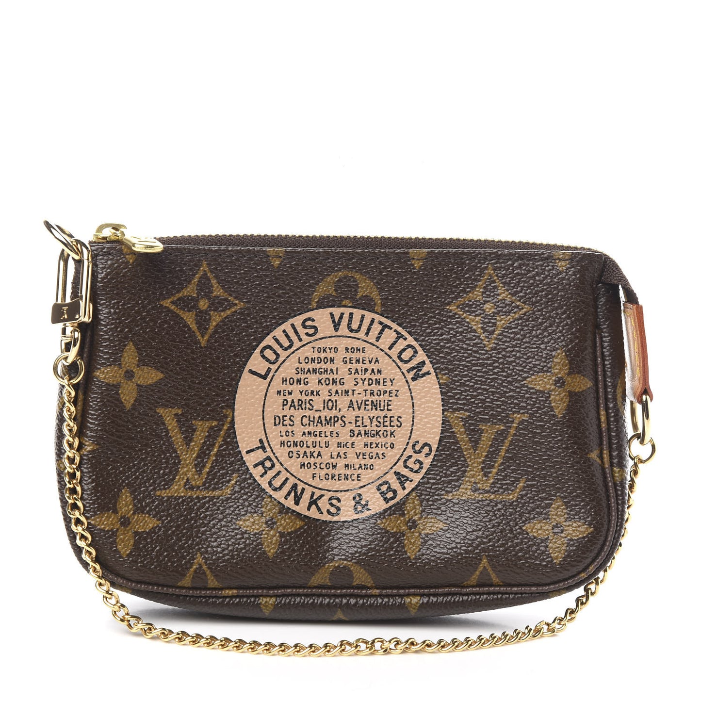 Monogram Complice Trunks and Bags Mini Pochette Accessories Beige