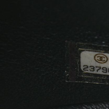 Chanel Crumpled Calfskin Quilted Jumbo Double Flap So Black 7 of 10