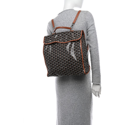 Goyard Goyardine Saint Leger Soft Briefcase Backpack Black Gold 2 of 19