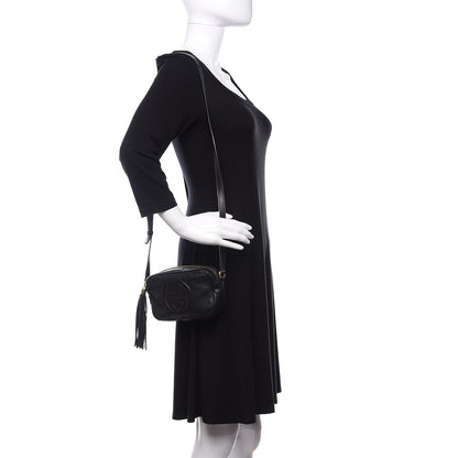 Gucci Pebbled Calfskin Mini Soho Disco Bag Black 2 of 12