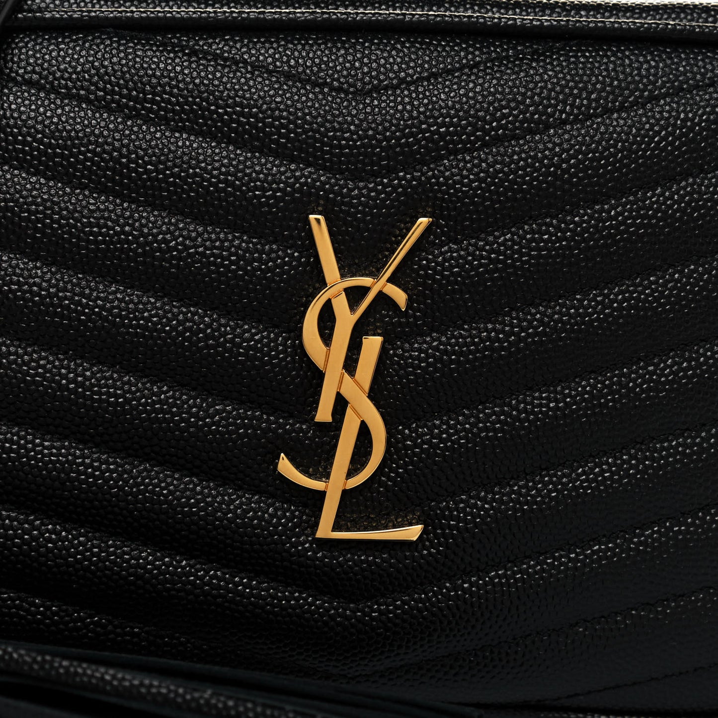 Grain De Poudre Matelasse Monogram Mini Lou Camera Bag Black